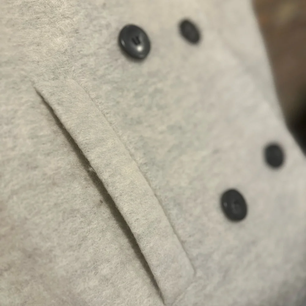 ASOS Gradient Wool Overcoat Size 12/M - Picture 4 of 6